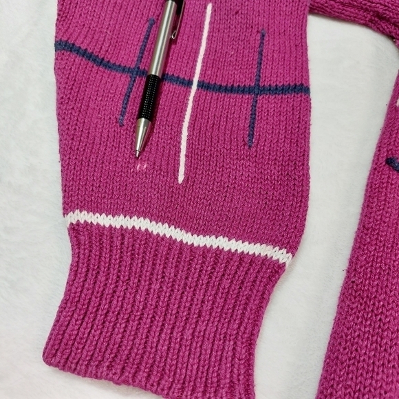 Separate Issues Vintage Magenta Floral 3D Knit Sweater Size Medium - Picture 2 of 8